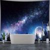[1pc Galaxy Tapestry] 1pc Extra Large Galaxy Starry Sky Moon Night Scene Polyester Tapestry | Aesthetic Wall Hanging, Birthday