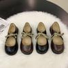 Fashion Fairy Shoes Shallow Mouth Grandma Shoes Girl 2025 Autumn and Winter New French Evening Wind with Skirt Gentle Single Shoes Girl
