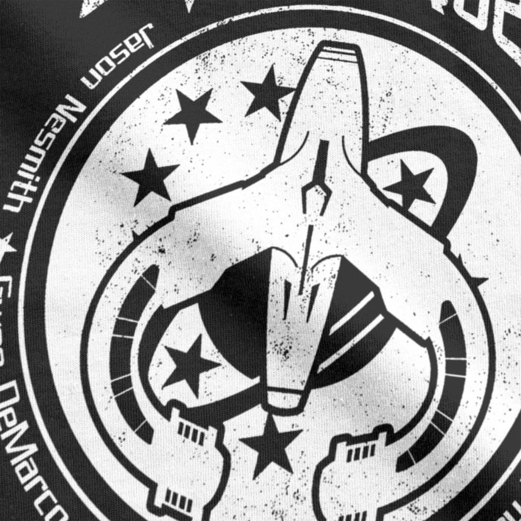 Never Give Up Wristband Needed For Reentry T Shirt Men's 100% Cotton T-Shirts Stars Treks Tee Shirt Short Sleeve Clothes