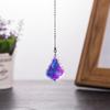 1/6 stk Faux Crystal Suncatcher hengende dekorasjon med kjede Innendørs Utendørs Hjem Hage Fargerik Regnbue Maker Prisme Anheng Ornament