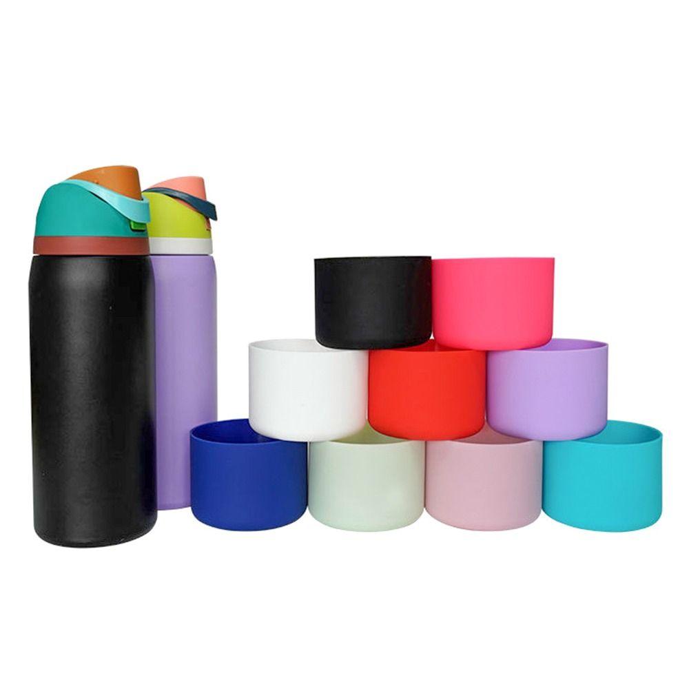 1Pcs Soft Silicone Boot for Owala 24oz 32oz 40oz Anti-Slip Protective Sleeve Boot Bottom Base Water Bottle Accessories Cup Holders 5