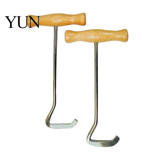 Non Slip Shoe Helper Boot Jack with Long Handle, Easy Removal Portable Shoehorn, Non-slip Grip Durable Metal Lifter Sturdy Iron Construction