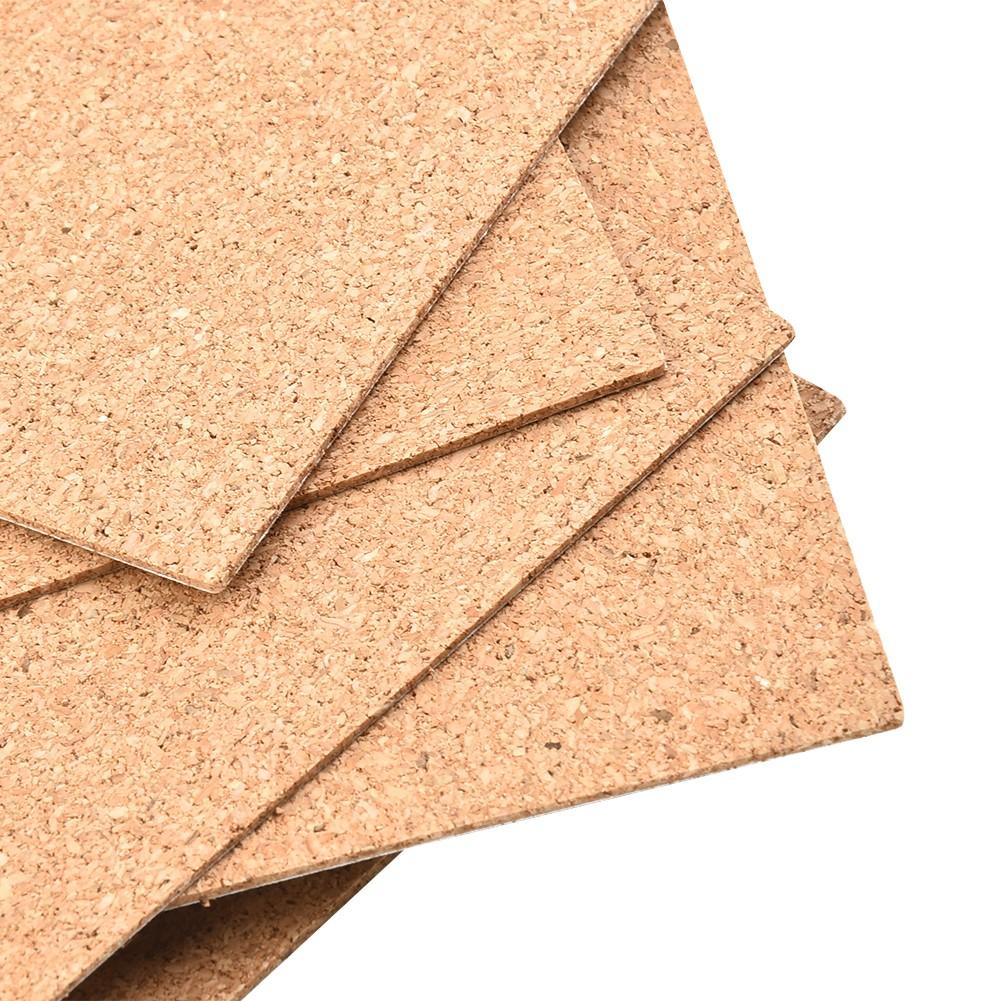 For Home Cork Mat Mat Self-adhesive Sheet Square Backing