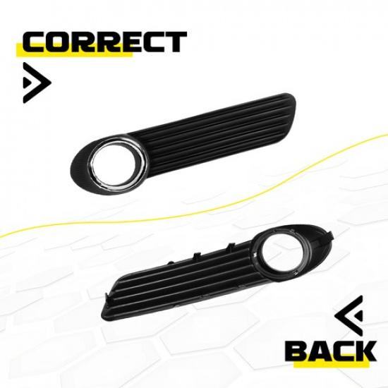 Set-2 Front Fog Light Lamp Cover Black Grille Bezel For Toyota Avalon 2008-2010