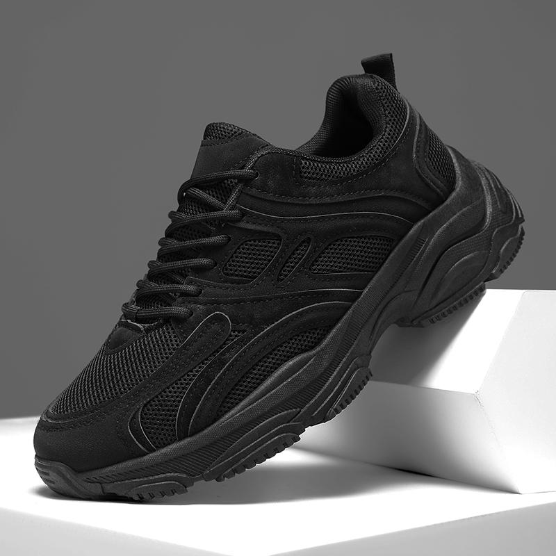 

Comwarm Новые черные мужские спортивные туфли Повседневная рабочая мужская обувь Дышащие весенне-осенние рабочие туфли Уличные модные кроссовки для ходьбы 39 чёрный