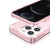 Pour iPhone 15 Pro Max Coque de Protection Pailletée Brillante Rigide PC+TPU Souple Anti-rayures Housse de Téléphone