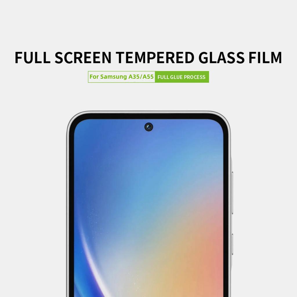 PINWUYO JK Tempered Glass Film Series-2 for Samsung Galaxy A35 5G/A55 5G Screen Protector Full Coverage