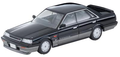 Tomytec Tomica Limited Vintage Neo Scale Nissan Skyline HT GTS Twin Cam 24V 1987 Model 1/64 LV-N301b 4-Door Black/Silver (Finished Model)