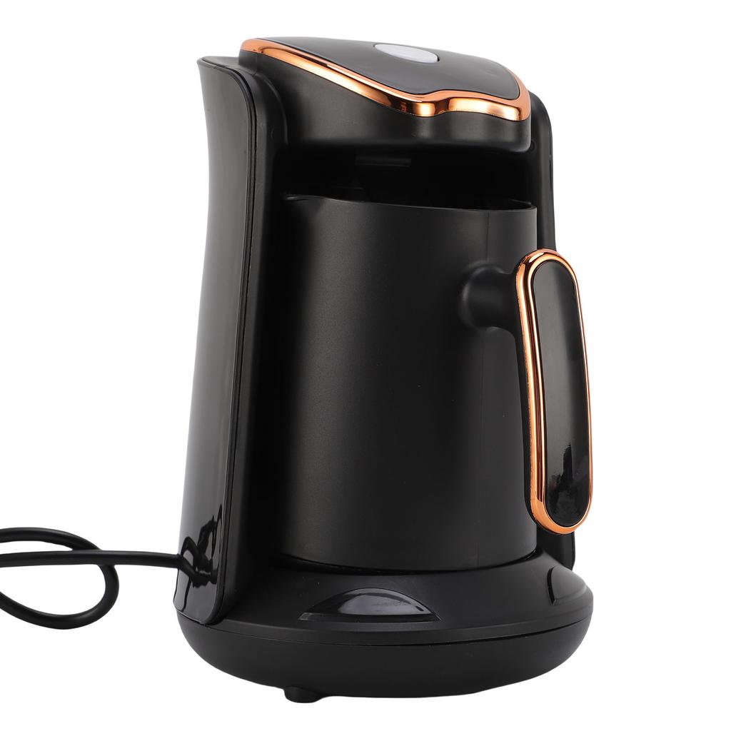 Turecki Ekspres do Kawy 600W 4 Filiżanki Zabezpieczenie przed Przelaniem Zabezpieczenie przed Gotowaniem na Sucho Przenośny Turecki Ekspres do Kawy do Domu Wtyczka EU 220V