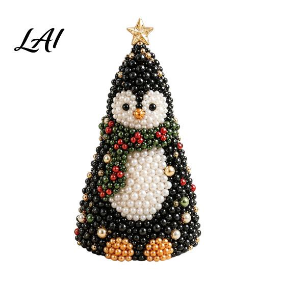 Bastelprojekte-Set DIY Tierbaum-Set mit Perlen 3D Perlenkunst-Set Anfänger-Set Handgemacht Thematisch für Kinder Erwachsene Anfänger Perlen