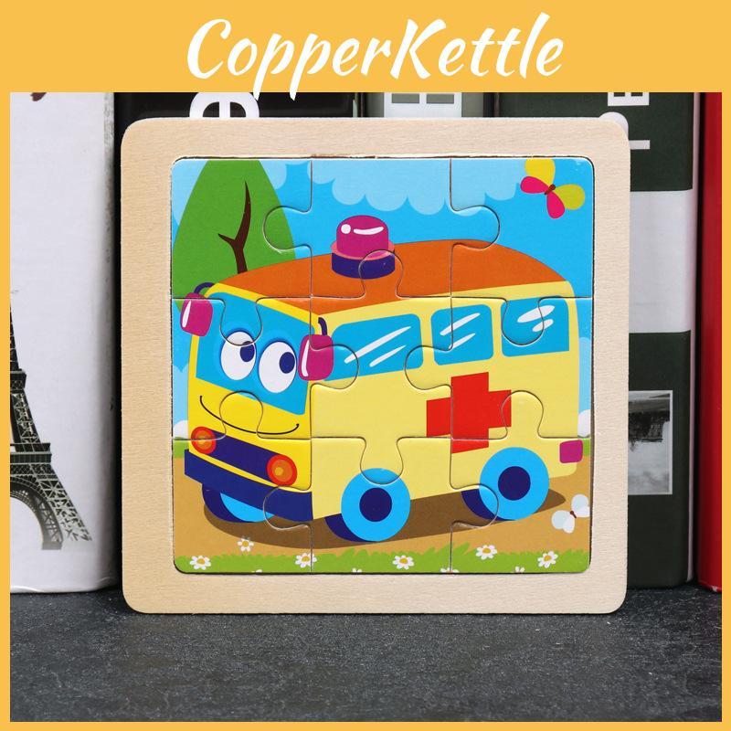 Wooden Animal Puzzle Set For Toddlers With Educational Development For 12 Years Kids