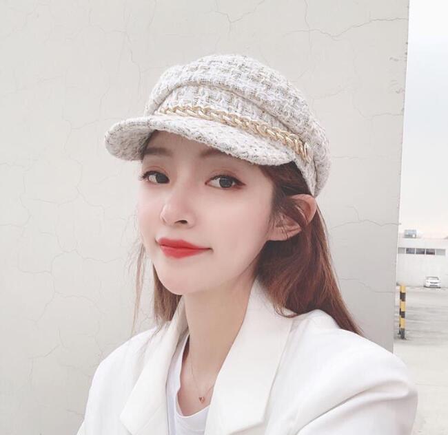 2024032703 Golden Chain Girl Beret Polyester/Cotton