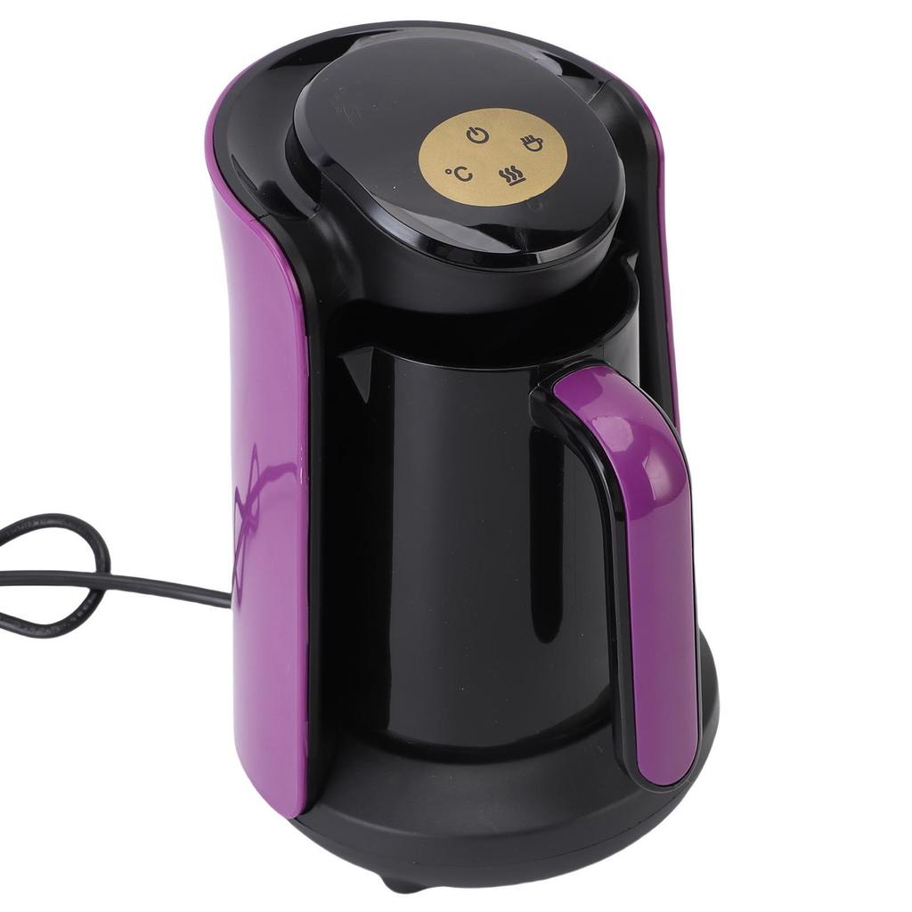 400W Turkish Coffee Maker Machine 6 Cups with Temperature Control LCD Display 3 Heating Modes for Home Travel EU Plug