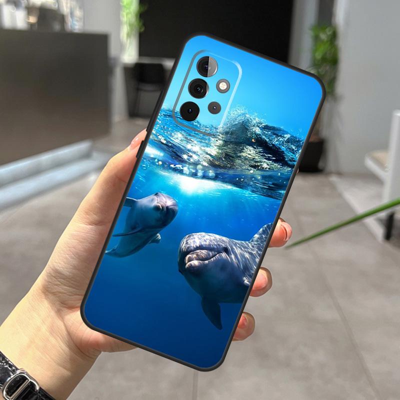 Ocean Dolphin Case For Samsung Galaxy A56 A36 A26 A16 A06 A25 A54 A34 A14 A52 A32 A12 A13 A33 A53 A15 A35 A55