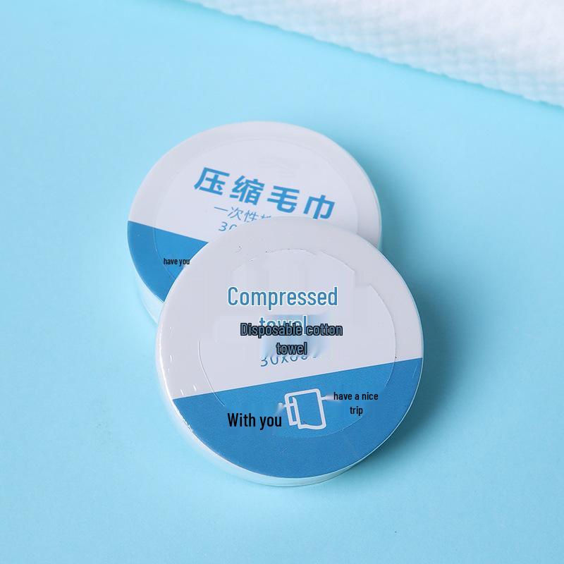Compact Travel Compressed Bath Towel - Thick, Portable, High Absorbency, Candy Packaged