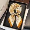 New Floral Designer Printed Women's Silk Satin Scarf Hair Fashion 70Cm Square Scarves Headscarf Headband