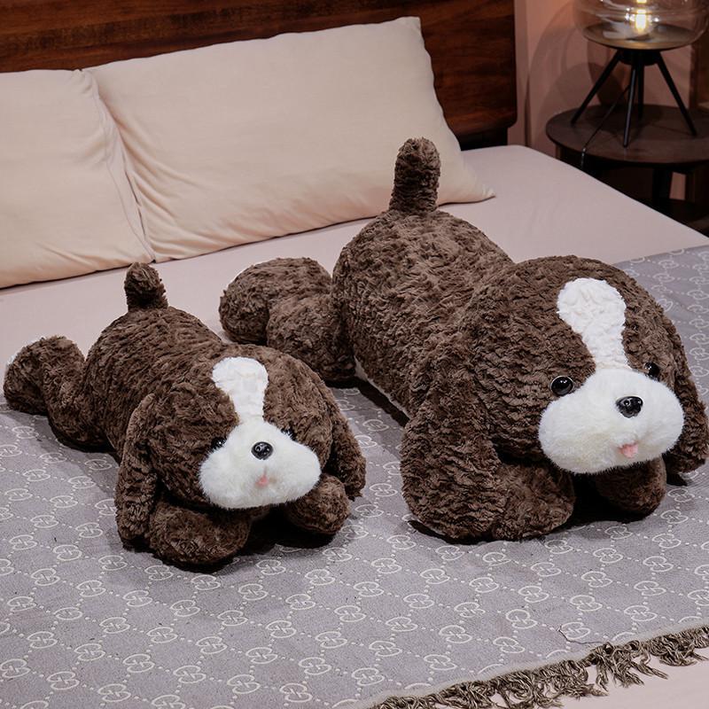 Soft Lying Dog Doll Plush Toy Puppy Dog Edge Herding Dog Doll Girl Soothing Rag Doll