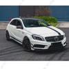 Front Bumper Grille For Mercedes A Class W176 A180 A200 A220 A250 A45 2013-2015 Car Racing Grills GT Style ABS Black/Silver