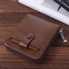 Multifunctional Men Short Wallet External PU Leather Card Holder Fashion Male Wallet  Shopping