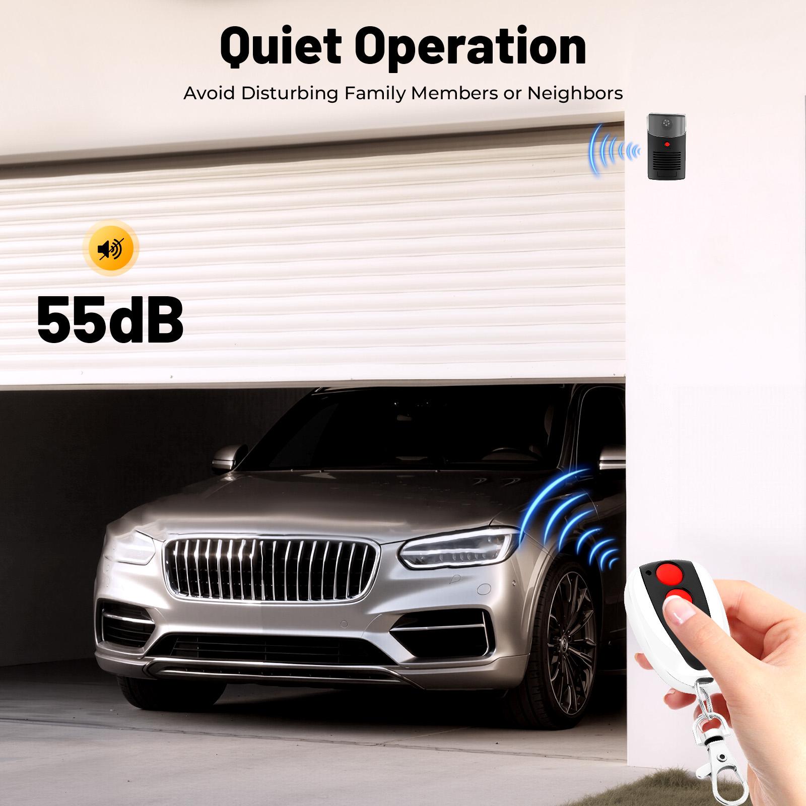 Automatic Roller Door Opener, 110V 80W Electric Roll Up Garage Door Opener 164FT 250N Lift Force Roll Up Garage Door Motor nero