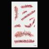 9Pcs Halloween Scar Tattoo Stickers Realistic Fake Wound Stitch Scab Waterproof Temporary Zombie Makeup Props for Kids Adults Boys Girls