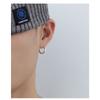 Men S Roman Numeral Stud Earrings Hip Hop Style Single Earring