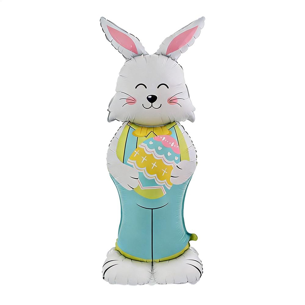 

Easter Bunny Balloon 59inch Standing Cute Aluminum Foil Funny Spring Balloons Easter Decor for Outdoor Garden Yard Porch Patio 1pc синий