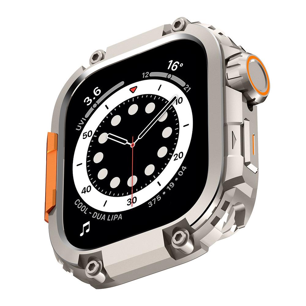 Aluminum Alloy Case for Apple Watch Series 11 10 46mm Metal Full Coverage Bumper Case for Iwatch 10 46MM Protective Shell Hollow