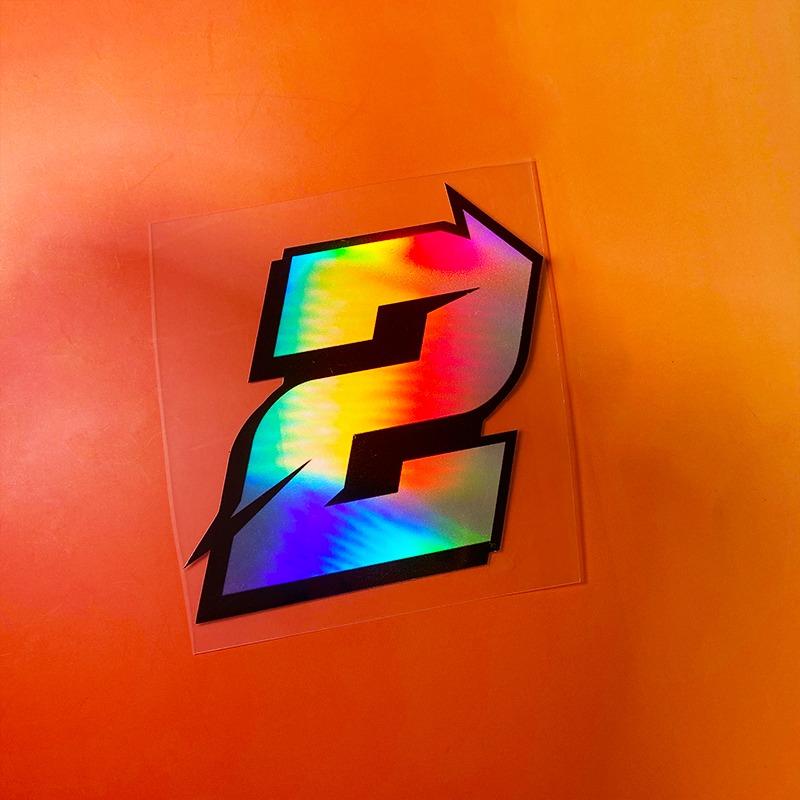 1PC Reflective Laser Arabic Numbers Motorcycle Stickers DIY Scooter Body Front Fairing for BMW KTM YAMAHA Kawasaki Suzuki Honda