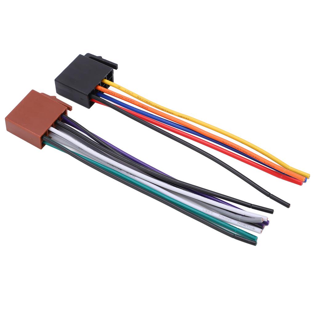 2Pcs Set ISO Harness Adaptor ABS Metal Car Stereo Adaptor Connector Replacement for C230 2000