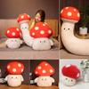 Mushroom Cute Plush Doll Long Sleep Pillow Cushion Hand Warmer Kids Decor Gift