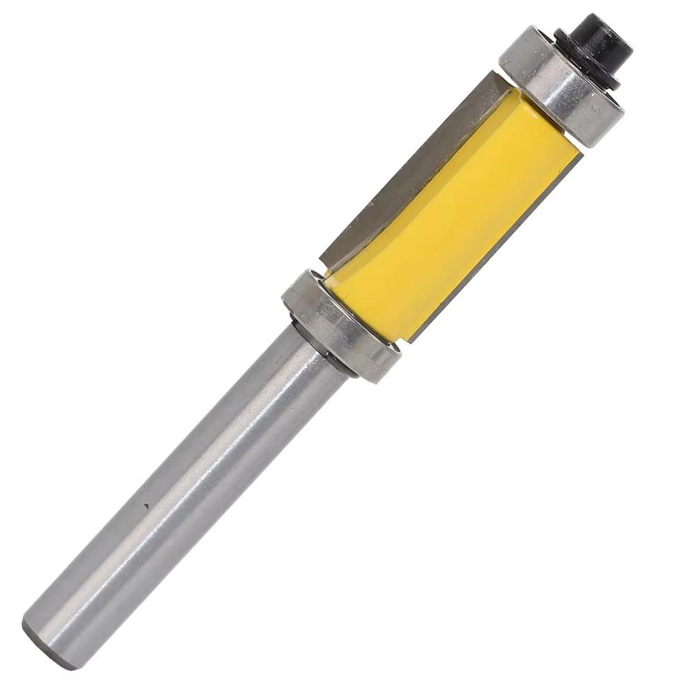 8mm Shank Bottom & Top With Bearing Flush Trim Router Bit Carbide Straight Milling Cutters Woodworking Tools