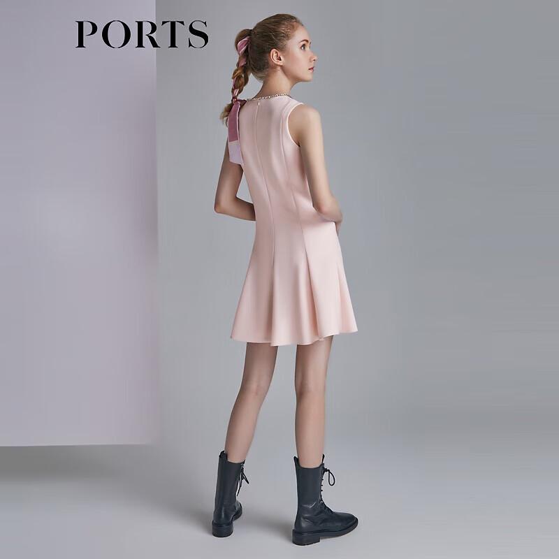 PORTS Women's Dusty Pink Ruffle Mini Dress