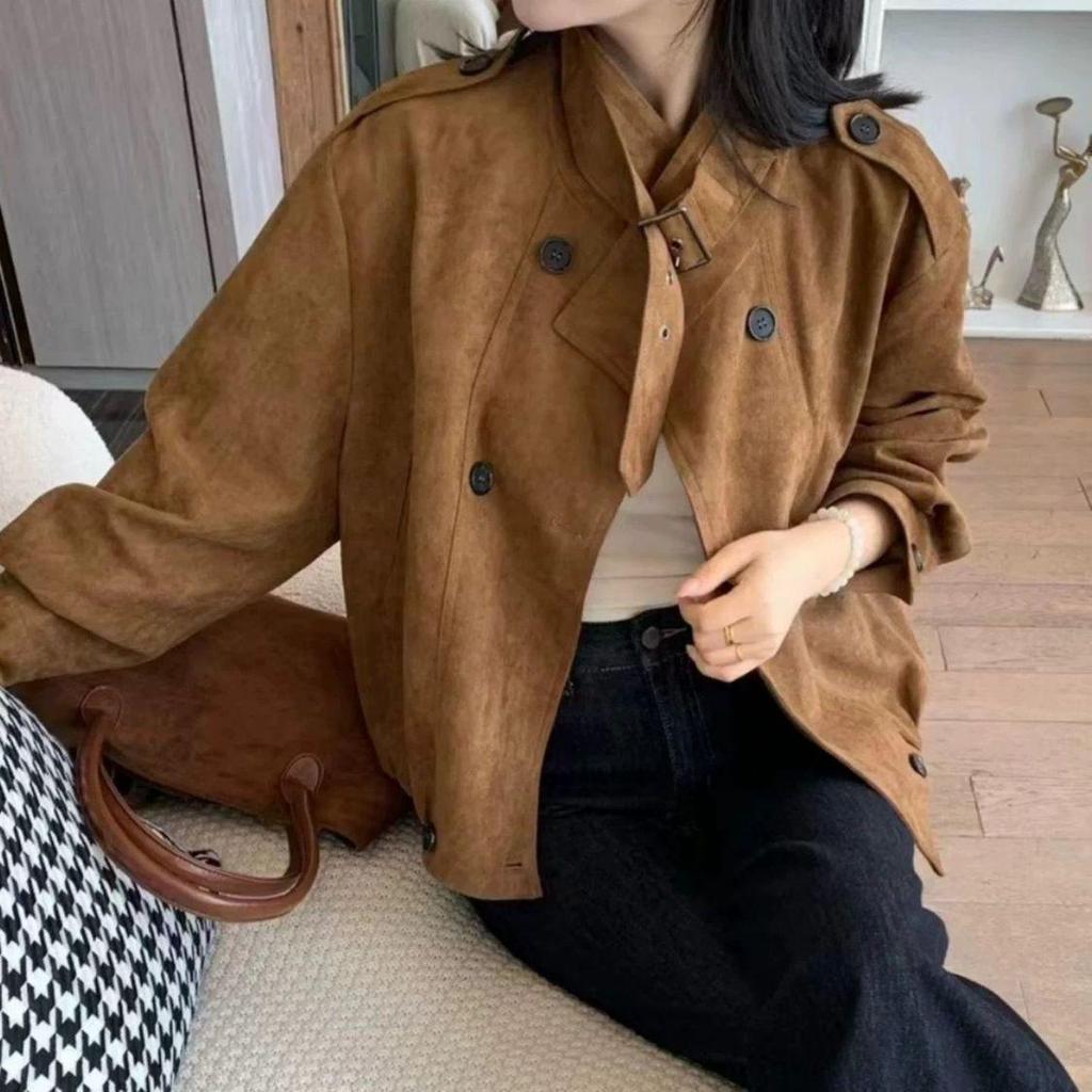 Chice Damen Petite Wildleder Samtjacke (Herbst Winter 2025)