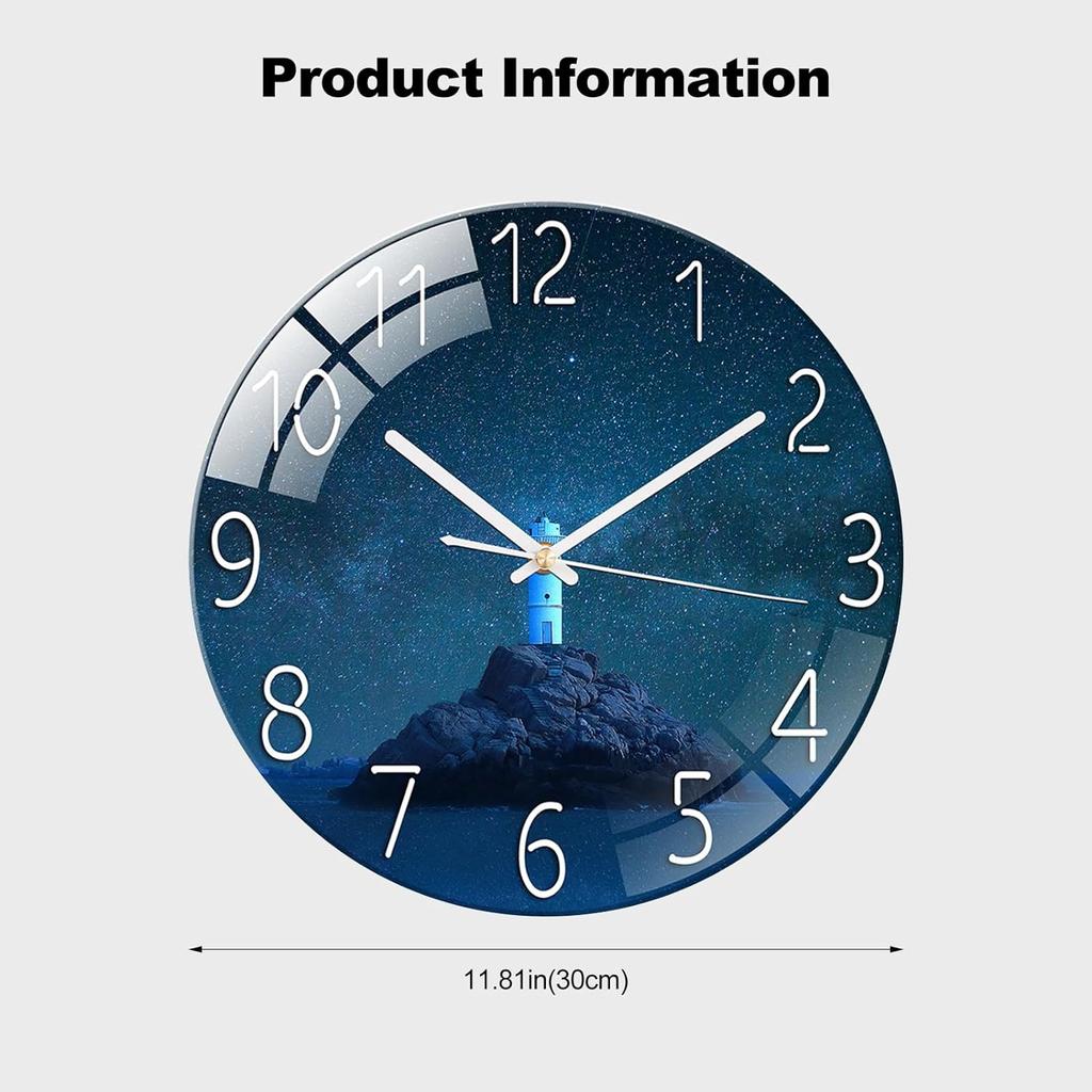Relaxdays Horloge murale, analogique, design animalier, lama, 29,5 cm, pour chambre d'enfant, bleue