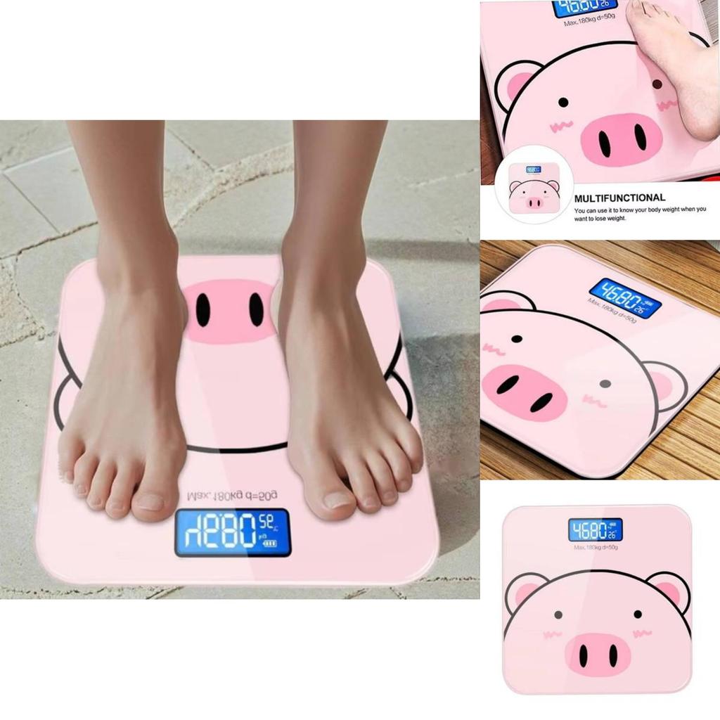 Electronic Weighing Scale With Steel Glass Surface For Adults And Fitness