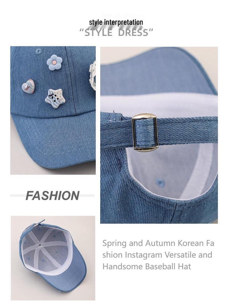 MiZhi Cartoon Kids' Baseball Cap - Stylish, Versatile, Sun-Protective Hat for Spring/Autumn