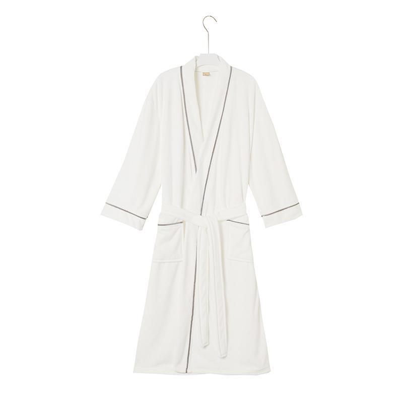 Terry Cloth Long Bathrobe - Unisex Nightgown for Home, Hotel, or B&B