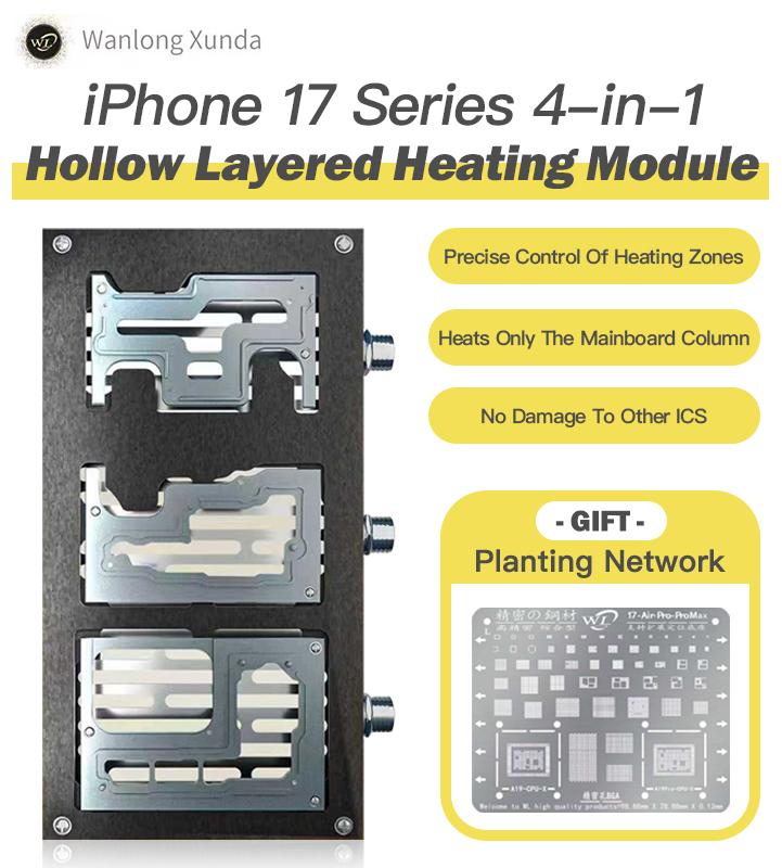 WL Intelligent Heating Separator Heating Table For iPhone X-17Pro Max Motherboard Layer Face ID Repair Welding Station Tools Set