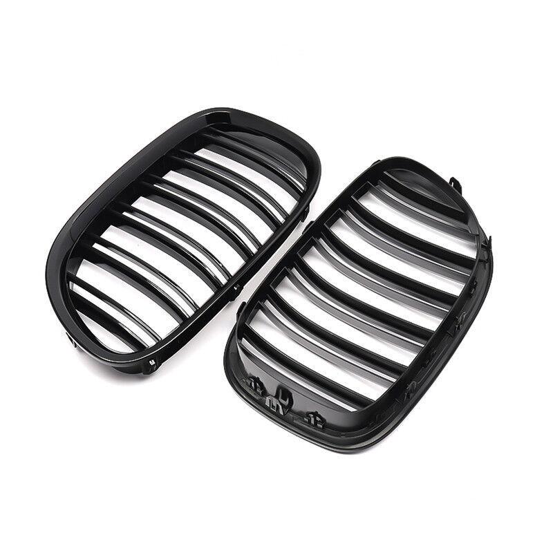 Car Front Kidney Grille For BMW F01 F02 7 Series 740i 750li 760li 2009-2015 Kidney Grill Gloss Black Dual Slat Grill Accessories