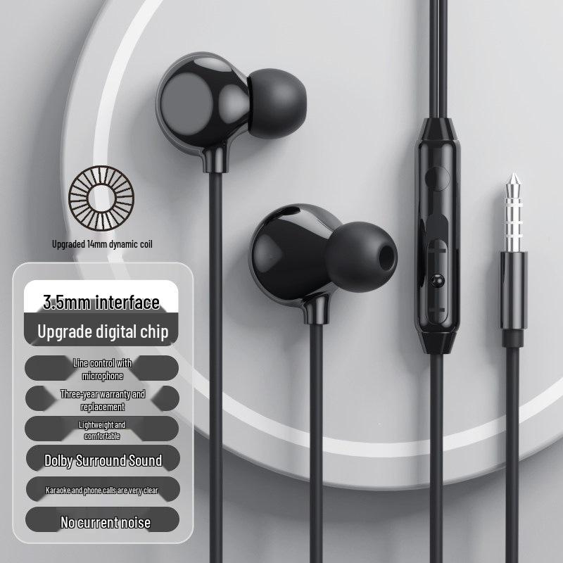 Er Ye Wired In-Ear Type-C Sleep Earphones for Apple, Huawei, Xiaomi, Oppo, Honor