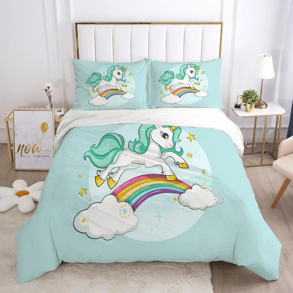 Cartone Animato Gioco Carino Aphmau con Ali Set Letto Ragazzi Ragazze Misura Singola Queen King Copripiumino Federa Letto ragazzi Adulti