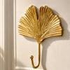 4pcs Ginkgo Leaf Shaped Wall Hanging Hooks Kitchen Hanging Hooks  For Housewarming Gifting