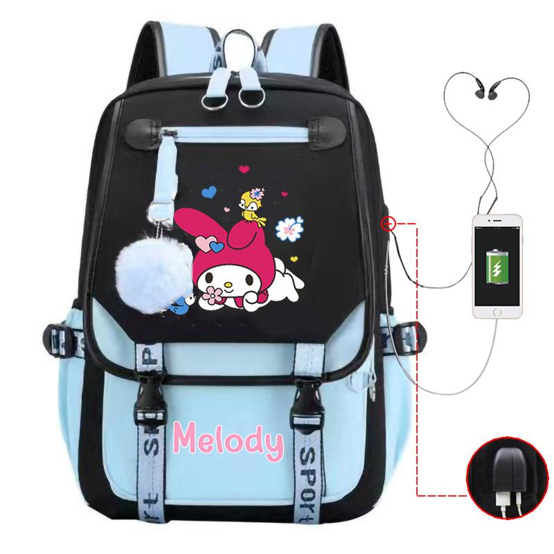 Cartoon Pink Rabbit Children'S School Bag Elementary School Girls Large Capacity Japanese Girls Backpack