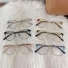 New Fashionable Luxury Metal Frame Women'S Flat Light Glasses Ultra Light Neutral High Quality Anti Blue Light Glasses