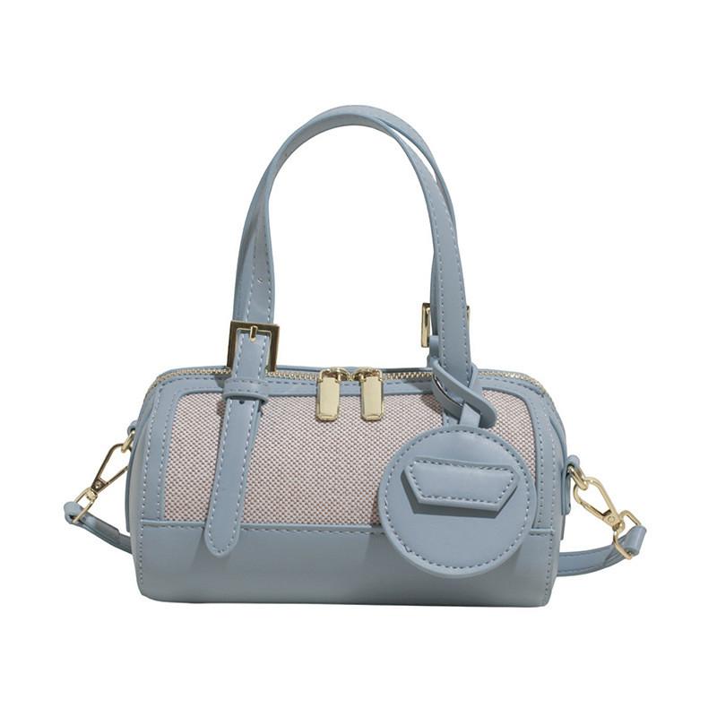 Small Solid Color Color Block Pillow Bag Pu Material Summer Casual Daily Use