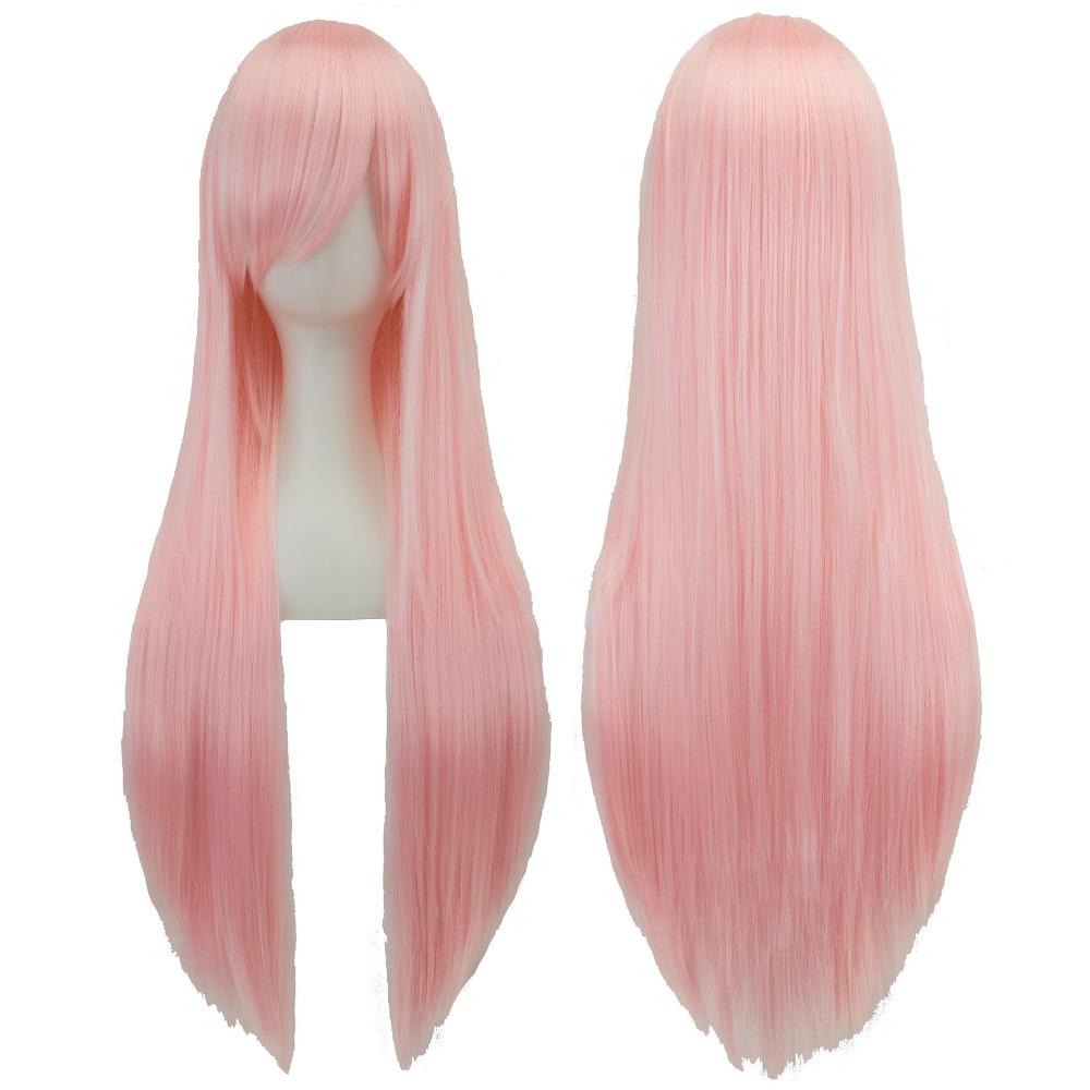 80cm Long Synthetic Hair Heat Resistance Anime Straight Hairpiece Halloween Cosplay Wigs for Women