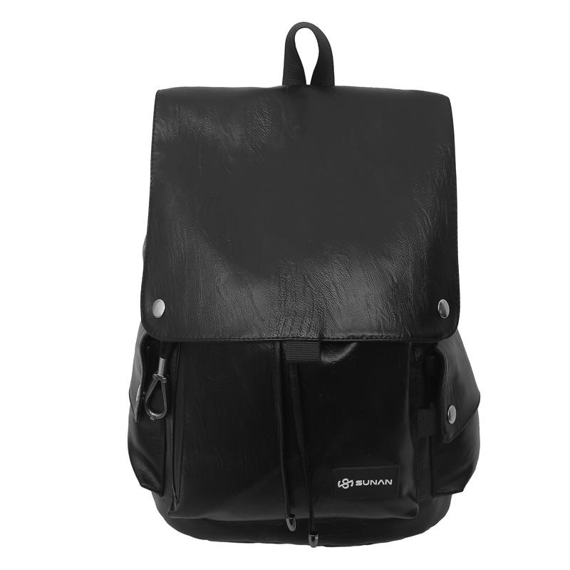 

Сумка-рюкзак мужской рюкзак для колледжа студенческая школьная сумка PU сумка мужская сумка чёрный