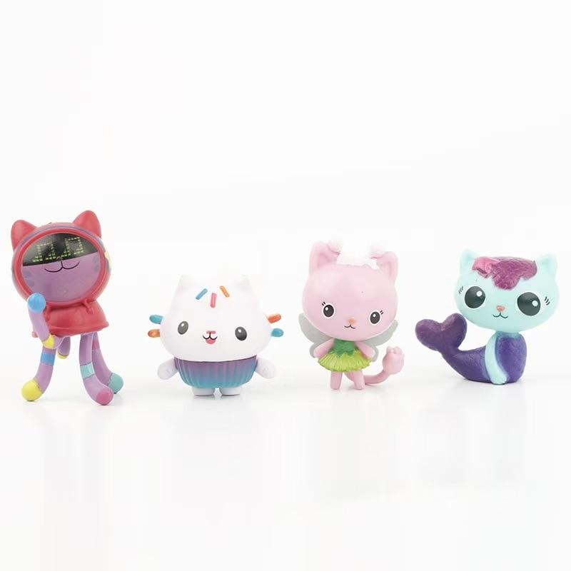 Tovbmup Gabby's Dollhouse Figurine Set, 13 Pieces, 3-8 Cm, PVC, Multicolor Collectible Dollhouse Toys
