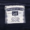Lee 00s Made in Nepal Yahoo Long sleeve Front V sweat M Navy Back brushed Men's Used